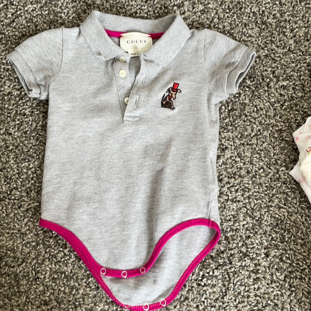 Gucci baby onesie